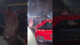 FERRARI 12 CILINDRI V12 SOUND PREVIEW IN DUBAI BURJ KHALIFA [upl. by Llednar]