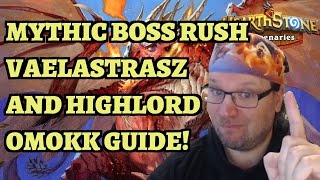 Mythic Vaelastrasz and Highlord Omokk Guide  Hearthstone Mercenaries Boss Rush Level 300 [upl. by Conan]