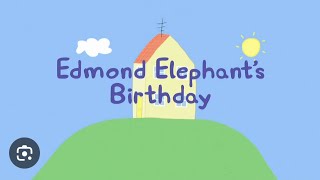 Peppa Pig Edmond Elephants Birthday  Read Aloud [upl. by Gem]