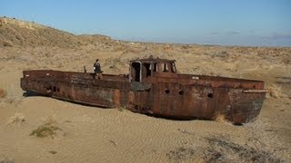 The Dried up Aral Sea EcoDisaster [upl. by Mullac604]