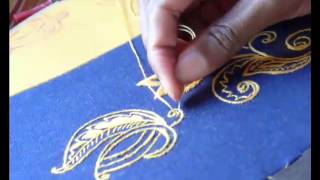 BrodART  Broderie traditionnelle fait main sur métier Embroidery [upl. by Emmi398]