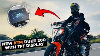 KTM DUKE 200 WITH TFT DISPLAY  Detailed Review on the Upgrades [upl. by Marelda]