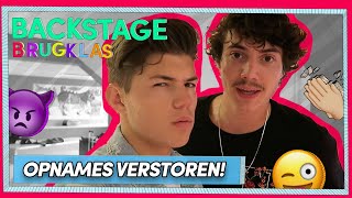 NIEK EN VINCENT VERSTOREN DE OPNAMES🤪  BRUGKLAS S8 [upl. by Adnowat]