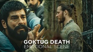 Goktug death with flashback  Goktug death scene heartbreaking 💔 Aadat instrumental  Kurulus osman [upl. by Enuahs182]