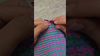 Spike Stitch Crochet Pattern Idea  R2 sc all viral shorts knitting diy handmade [upl. by Accber]