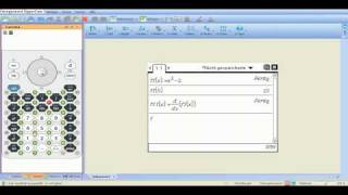 Tinspire CAS Tutorial Ableiten amp funktion Lösen [upl. by Sirehc]