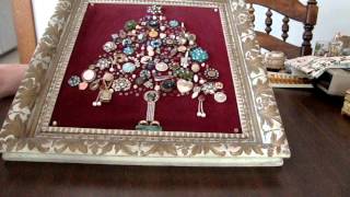 Thrift n Pick Country Style Heritage Jewelry tree project 8 13 2015 [upl. by Faun559]