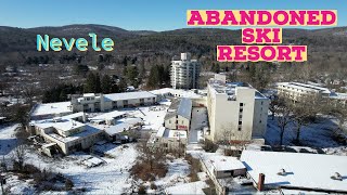 Exploring an Abandoned Ski Lodge in the Snow Inside the NEVELE GRANDE RESORT [upl. by Alessig]