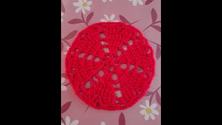 Napperon Coeur  au crochet [upl. by Ynatil]