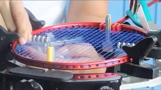 Manual stringing machine badminton tennis racket 223 [upl. by Yramanna]