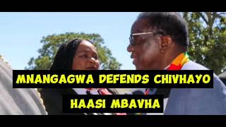 Mnangagwa Defends Chivhayo Sends Tangirei with humiliating message [upl. by Kampmann]