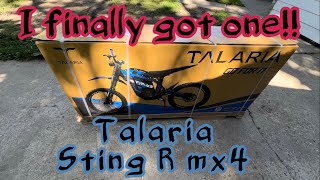 Talaria Sting R mx4 Unboxing amp First Ride [upl. by Hezekiah]