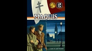 Maquis  Brettspiel Live Lets Play Solo  Unboxing  1 Partie [upl. by Batsheva802]