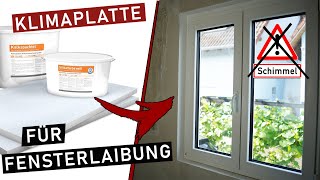 Kein SCHIMMEL mehr an Fensterlaibung  Kalziumsilikatplatten [upl. by Dihahs]