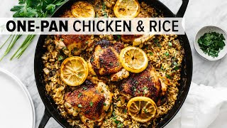 CHICKEN amp RICE  easy amp healthy onepan recipe [upl. by Winni]