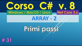 Corso C 8 da zero ITA WinMacLinux  31 ARRAY  2 [upl. by Dang643]