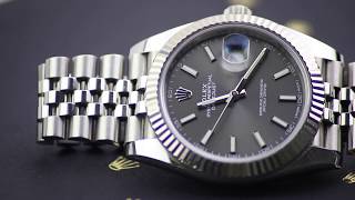 Rolex Datejust 41 126334 Rhodium Dial Presentation Video [upl. by Derrej528]