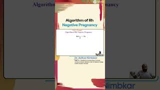 Algorithm of Rh Negative Pregnancy  Dr Aditya Nimbkar  Obgyn Residency  Conceptual OBG [upl. by Jadda827]