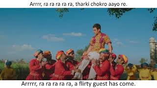 Tharki Chokro full song lyrics w English translation PK Aamir Khan Sanjay Dutt [upl. by Je]