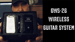 GWS26 Wireless Guitar System 58GHz from Getaria [upl. by Ierna]