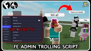 FE Admin Trolling Script  ROBLOX SCRIPTS  Troll All Players  Fluxus • Delta [upl. by Cy]