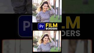 Film Borders In Premiere Pro  tutorial premierepro [upl. by Rapsag]