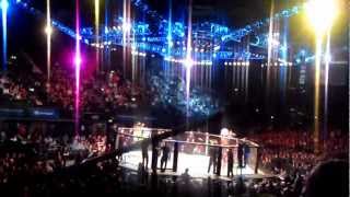 Bruce Buffer Introduction CoMain Event Cub Swanson vs Dustin Poirier [upl. by Halland]