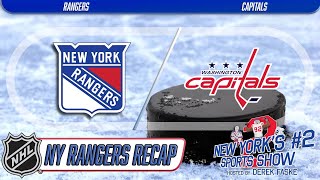 Rangers lackadaisical play rears its ugly head in loss to Capitals [upl. by O'Callaghan]