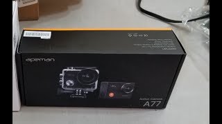 Apeman A77 Action Camera [upl. by Aleahcim620]