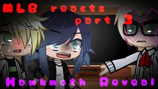 °•MLB reacts•°Part 3AMVs and EditsHawkmoth RevealSad AdrienetteParents React [upl. by Pufahl]