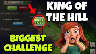 Unexpected Challenge with Top Players KING OF THE HILL MODE 😱  Clash Of Clans [upl. by Nosemaj]