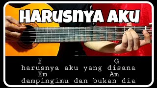 Kunci gitar HARUSNYA AKUARMADA pemula [upl. by Nyrmac]