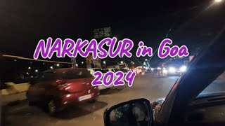 narkasur narkasur2024 in goa goaindia india calangute arpora saligao night before diwali [upl. by Wahkuna320]