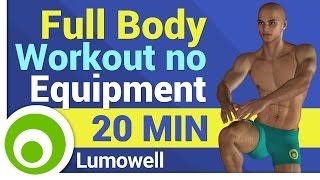 Full Body Workout for Men no Equipment [upl. by Kristian]