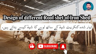 Design of different Roof shet of Iron Shed Fazeelsaeed hsscattle [upl. by Lemmuela]