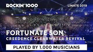 Fortunate Son  Creedence Clearwater Revival played by 1000 musicians  Rockin1000 [upl. by Jona27]