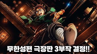 귀멸의 칼날 무한성편 극장판 3부작으로 완결 분량 예측 [upl. by Ilah]