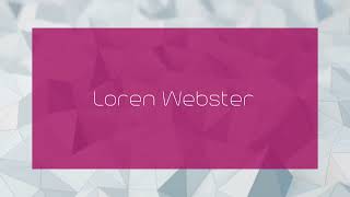 Loren Webster  appearance [upl. by Colly612]