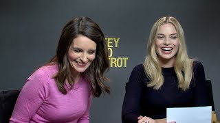 Margot Robbie and Tina Fey interview for WHISKEY TANGO FOXTROT SUICIDE SQUAD [upl. by Ayak]