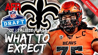 EXCLUSIVE INTERVIEW Taliese Fuaga’s College OL Coach  Is New Orleans Saints Rookie Day 1 Starter [upl. by Ysied]