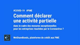 PME comment déclarer votre chômage partiel ou activité partielle [upl. by Ayamat135]