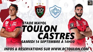 Toulon  Castres  le retour du Top 14 à Mayol [upl. by Nofets]