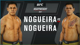 Minotauro Nogueira vs Minotouro Nogueira UFC Simulation 032324 [upl. by Nibuz]