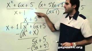 Algebra 2  Dividing Polynomials [upl. by Yliram]