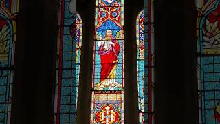 Cathedral stained glass windows Anglican Church of England glassart holy short [upl. by Otnicaj]