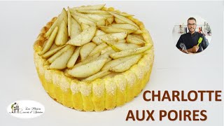 recette CHARLOTTE AUX POIRES simple et rapide [upl. by Ijar244]