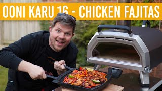 OONI CAST IRON GRIZZLER PAN  Review  Chicken Fajitas First Cook on Karu 16 [upl. by Bailar]