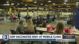 SSM vaccinates 500 at mobile clinic [upl. by Mckee984]