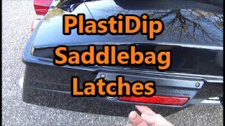 PlastiDip Harley Saddlebag Latches DIY [upl. by Ansilma]