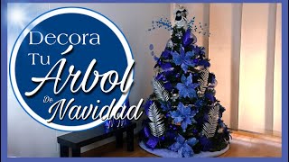 CÓMO DECORAR ÁRBOL DE NAVIDAD 2024🎄NAVIDAD 2024🎄Navidad azul [upl. by Joel]